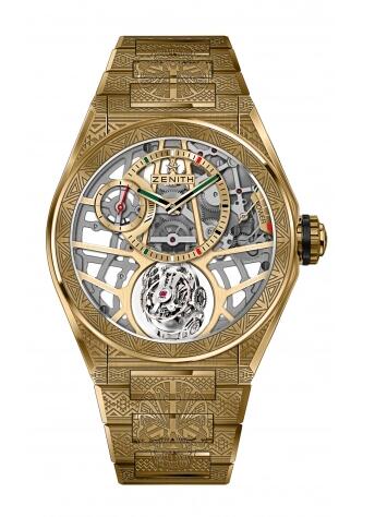 Replica Zenith Watch Zenith Defy Zero G Yellow Gold Skull Edition 30.9001.8812/75.M9000